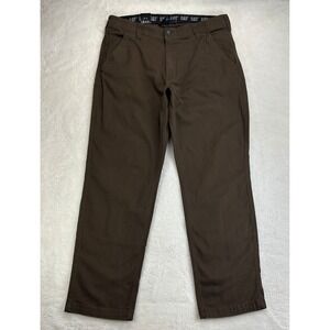 NWT Caterpillar CAT Utility Work Pants Mens‎ 38x32 Brown Stretch Flex Waistband